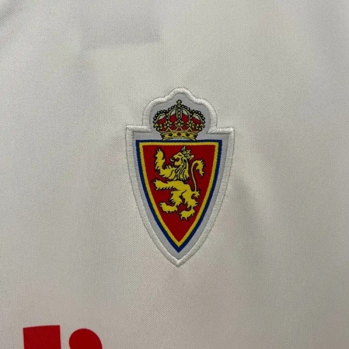 Real Zaragoza 1992-93 Home Retro Soccer Jersey- Fan Version