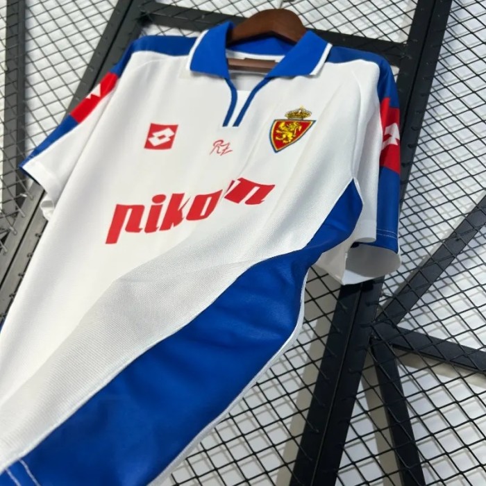 Real Zaragoza 2004 Home Retro Soccer Jersey- Fan Version