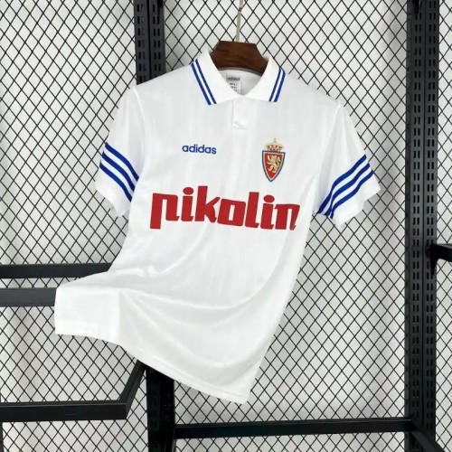 Real Zaragoza 1995-97 Home Retro Soccer Jersey- Fan Version