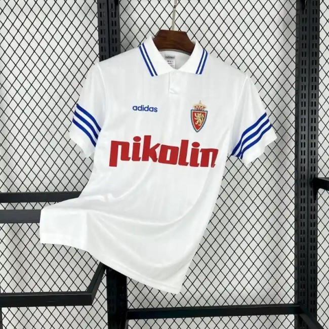 Real Zaragoza 1995-97 Home Retro Soccer Jersey- Fan Version