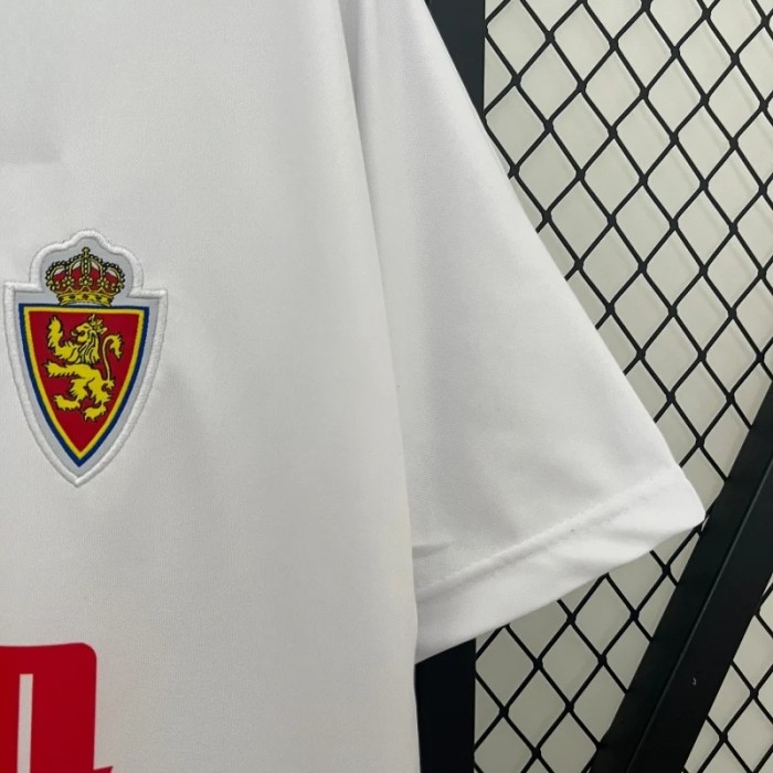 Real Zaragoza 1992-93 Home Retro Soccer Jersey- Fan Version