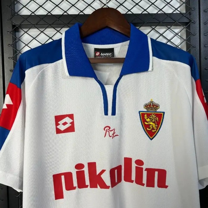 Real Zaragoza 2004 Home Retro Soccer Jersey- Fan Version