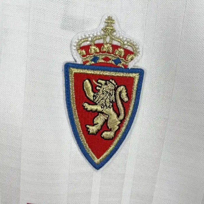 Real Zaragoza 1995-97 Home Retro Soccer Jersey- Fan Version