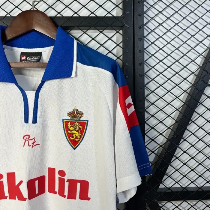 Real Zaragoza 2004 Home Retro Soccer Jersey- Fan Version