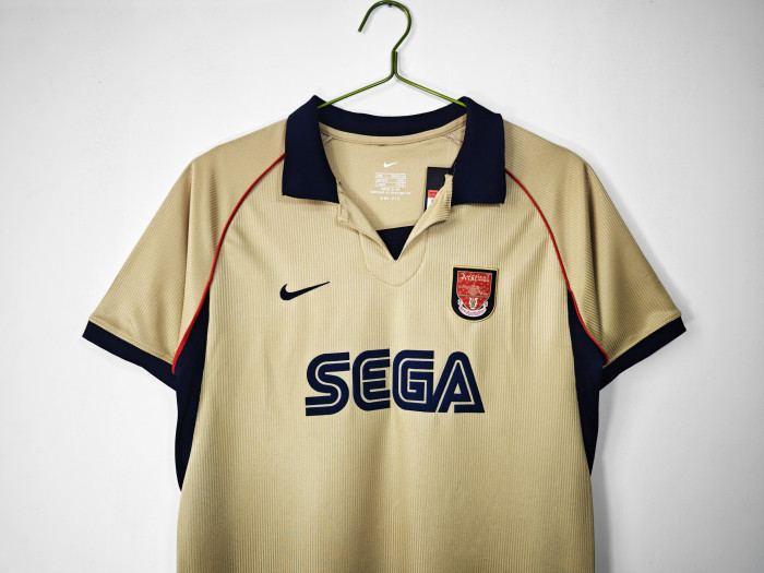 Arsenal 2001-02 Away Retro Soccer Jersey - Fan Version