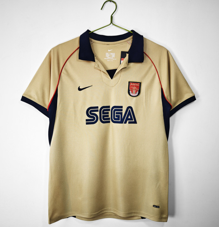 Arsenal 2001-02 Away Retro Soccer Jersey - Fan Version