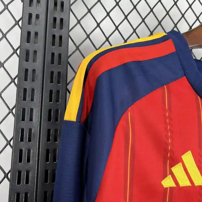Long Sleeves Spain 2026 World Cup Home Jersey - Fan Version