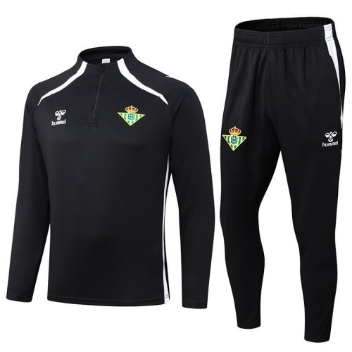 Adult Kit 25/26 Real Betis black Training set Football Kit Soccer Kit