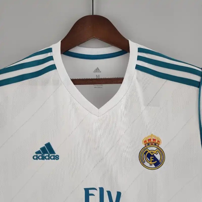 Real Madrid 2017-18 Retro Home Soccer Jersey - Fan Version