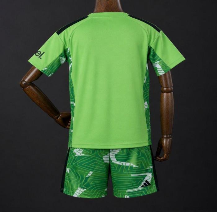 Arsenal 26/27 Green Goalkeeper Soccer Jerseys – Kids Kit