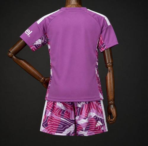 Arsenal 26/27 Purple Goalkeeper Soccer Jerseys – Kids Kit