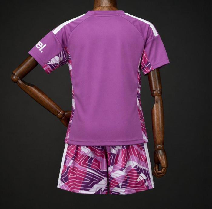 Arsenal 26/27 Purple Goalkeeper Soccer Jerseys – Kids Kit