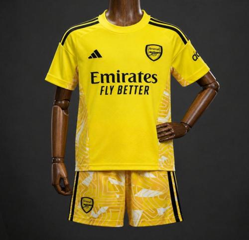 Arsenal 26/27 Yellow Goalkeeper Soccer Jerseys – Kids Kit