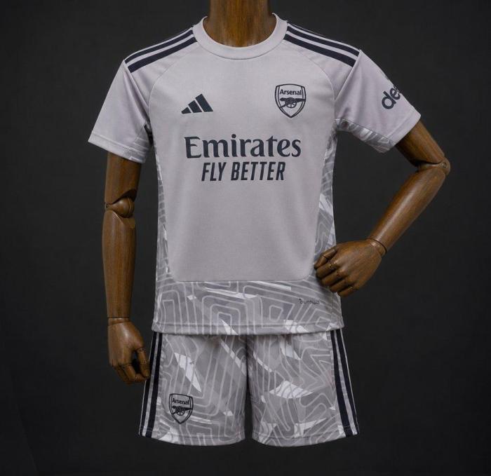 Arsenal 26/27 Grey Goalkeeper Soccer Jerseys – Kids Kit