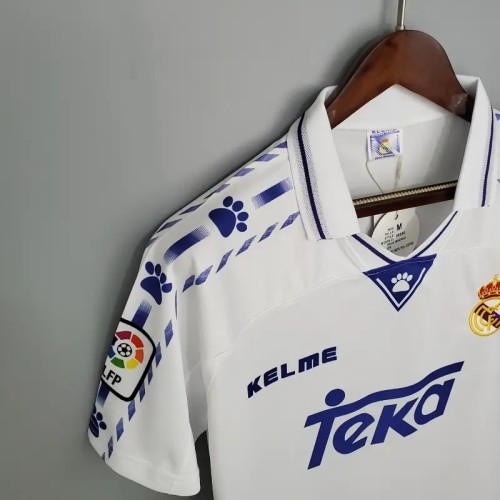 Real Madrid 1996-97 Retro Home Soccer Jersey - Fan Version