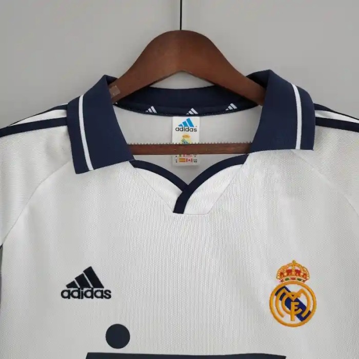 Real Madrid 2000-01 Retro Home Soccer Jersey - Fan Version