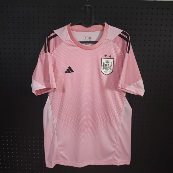 Spain 2026 World Cup Away Goalkeeper Pink Jersey - Fan Version