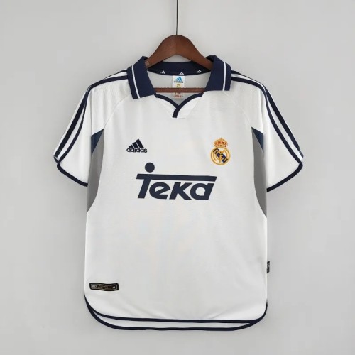 Real Madrid 2000-01 Retro Home Soccer Jersey - Fan Version