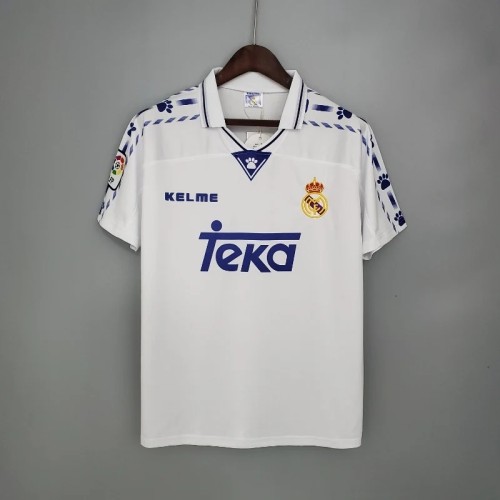 Real Madrid 1996-97 Retro Home Soccer Jersey - Fan Version