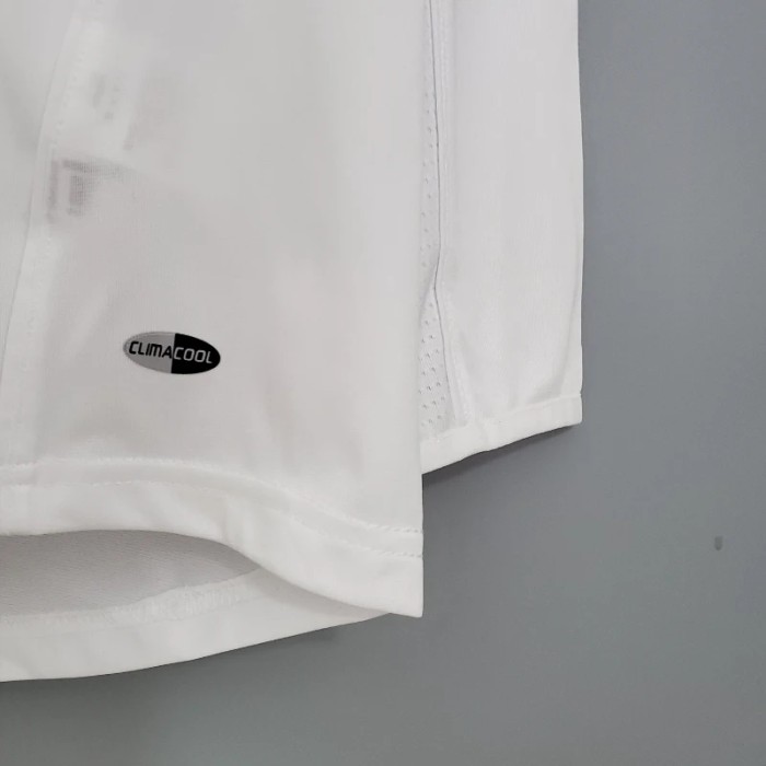 Long Sleeve Real Madrid 2005-06 Retro Home Soccer Jersey - Fan Version