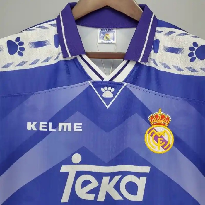 Real Madrid 1996-97 Retro Away Soccer Jersey - Fan Version