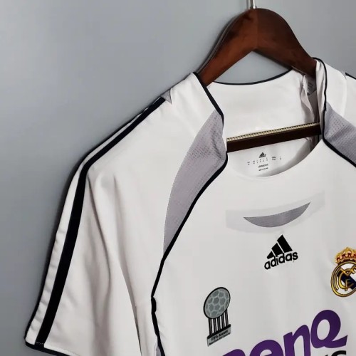 Real Madrid 2006-07 Retro Home Soccer Jersey - Fan Version