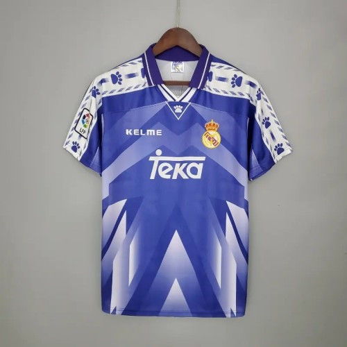 Real Madrid 1996-97 Retro Away Soccer Jersey - Fan Version