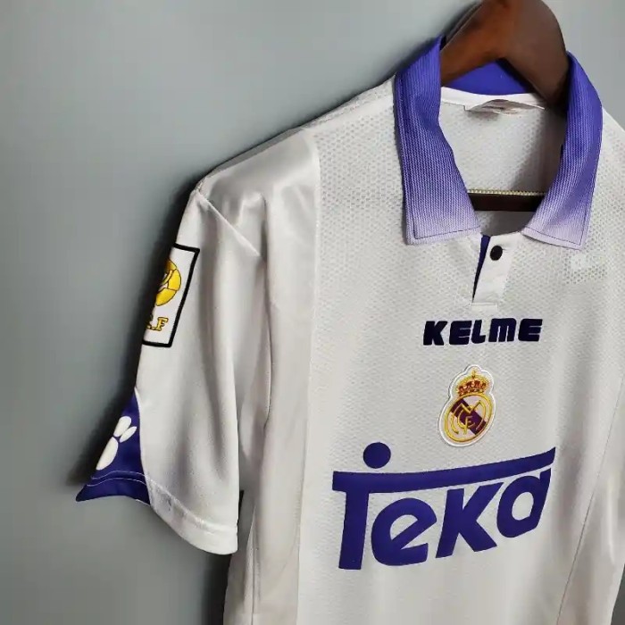 Real Madrid 1997-98 Retro Home Soccer Jersey - Fan Version