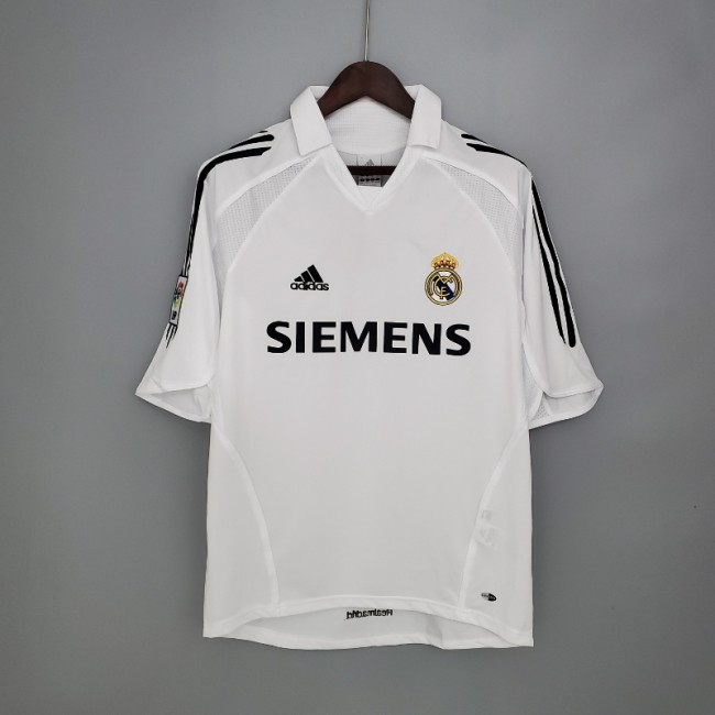 Real Madrid 2005-06 Retro Home Soccer Jersey - Fan Version