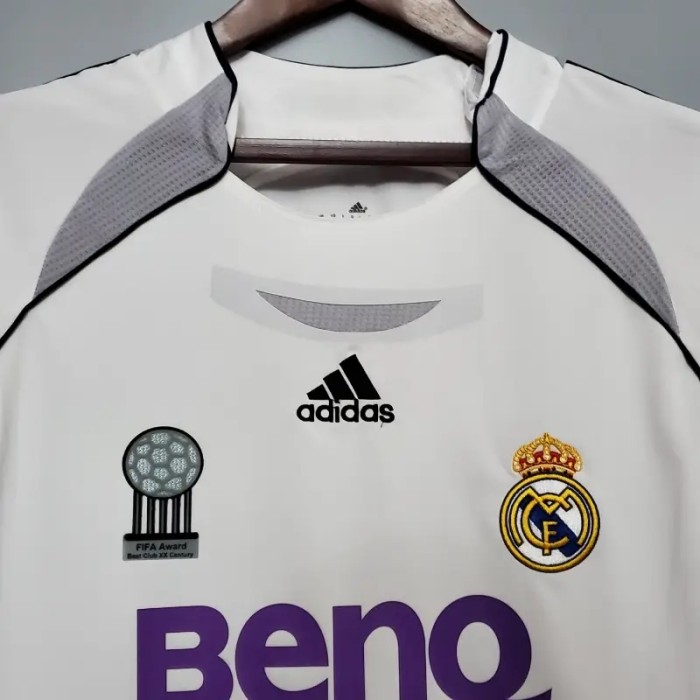 Real Madrid 2006-07 Retro Home Soccer Jersey - Fan Version