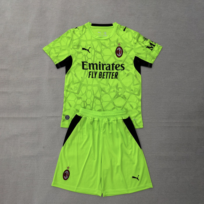 AC Milan 26/27 Goalkeeper Soccer Jerseys – Kids Kit