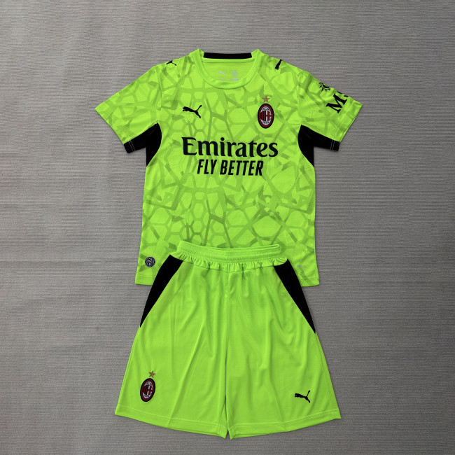 AC Milan 26/27 Goalkeeper Soccer Jerseys – Kids Kit