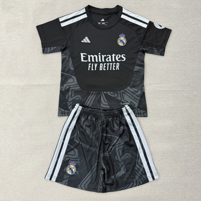 Real Madrid 26/27 Goalkeeper Soccer Jersey- Kids Kit