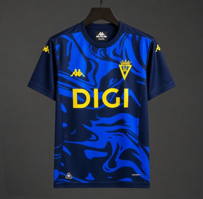 Cádiz CF 26/27 Navy Blue Marble Pattern Pre-Match Jerse - Fan Version