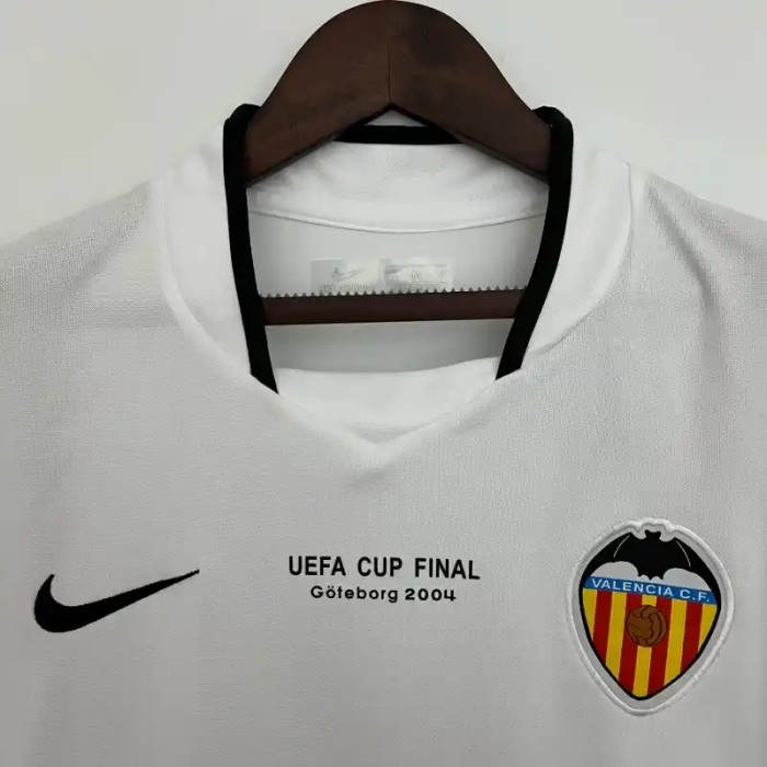 Valencia 2003-04 Home Retro Soccer Jersey - Fan Version