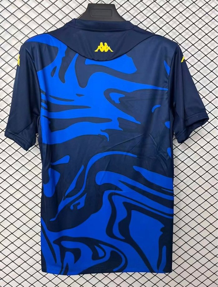 Cádiz CF 26/27 Navy Blue Marble Pattern Pre-Match Jerse - Fan Version
