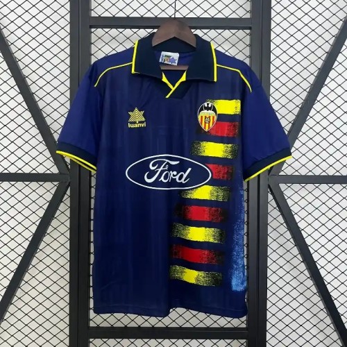 Valencia 1996-97 Away Retro Soccer Jersey - Fan Version