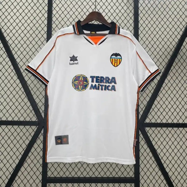 Valencia 1999-00 Home Retro Soccer Jersey - Fan Version