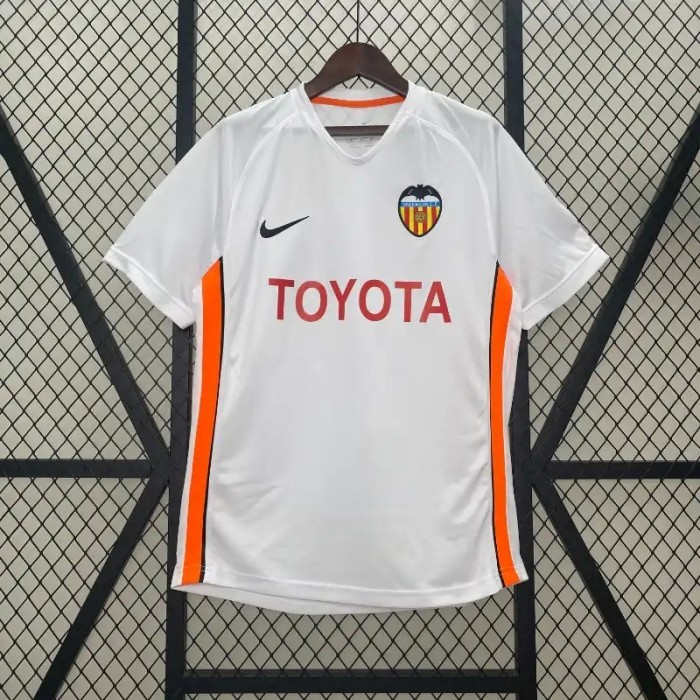 Valencia 2006-07 Home Retro Soccer Jersey - Fan Version