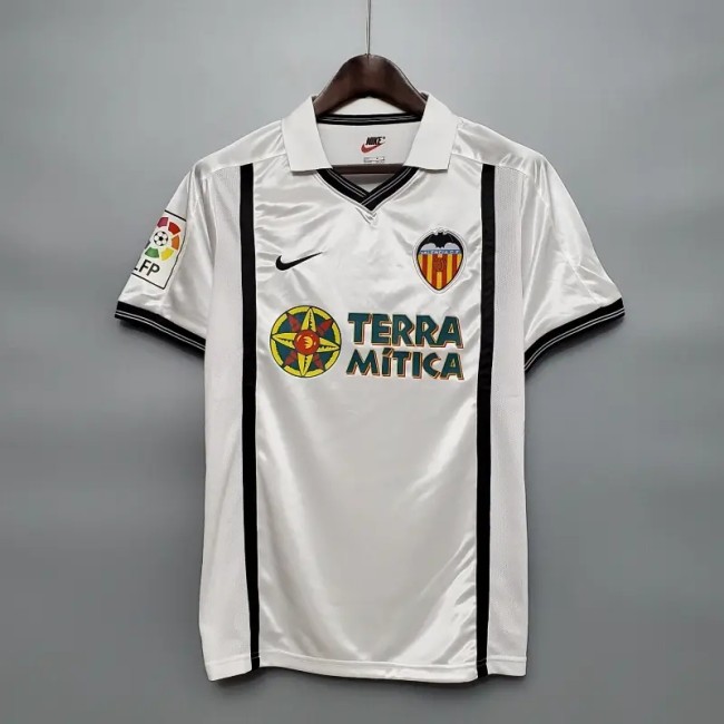 Valencia 2001 Home Retro Soccer Jersey - Fan Version