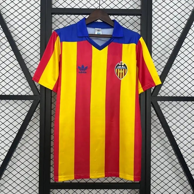Valencia 1980-82 Away Retro Soccer Jersey - Fan Version