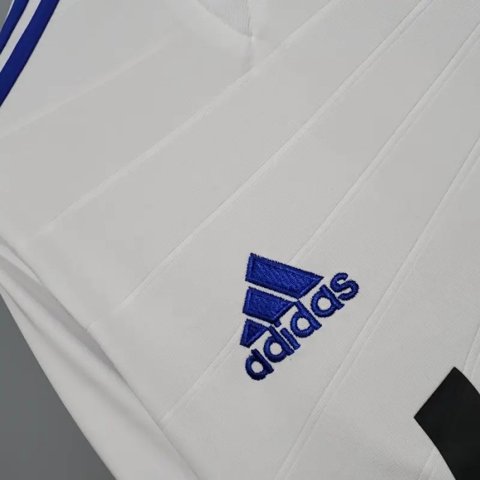Long Sleeve Real Madrid 2010-11 Retro Home Soccer Jersey - Fan Version