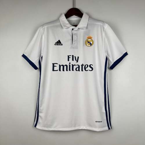 Real Madrid 2016-17 Retro Home Soccer Jersey - Fan Version
