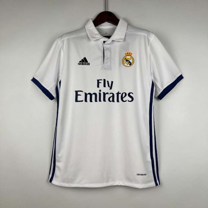 Real Madrid 2016-17 Retro Home Soccer Jersey - Fan Version