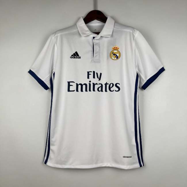 Real Madrid 2016-17 Retro Home Soccer Jersey - Fan Version