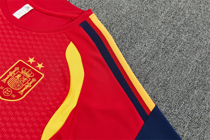 2026 Spain Short Sleeve Training Suit