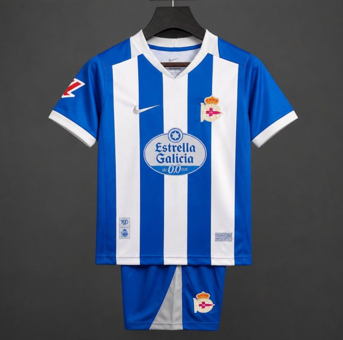 Deportivo de La Coruña 26/27 Home Soccer Jersey – Kids Kit
