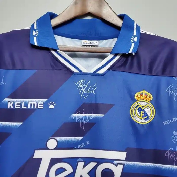 Real Madrid 1994-96 Retro Away Soccer Jersey - Fan Version