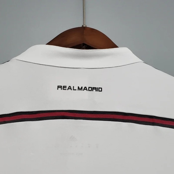 Long Sleeve Real Madrid 2014-15 Retro Home Soccer Jersey - Fan Version