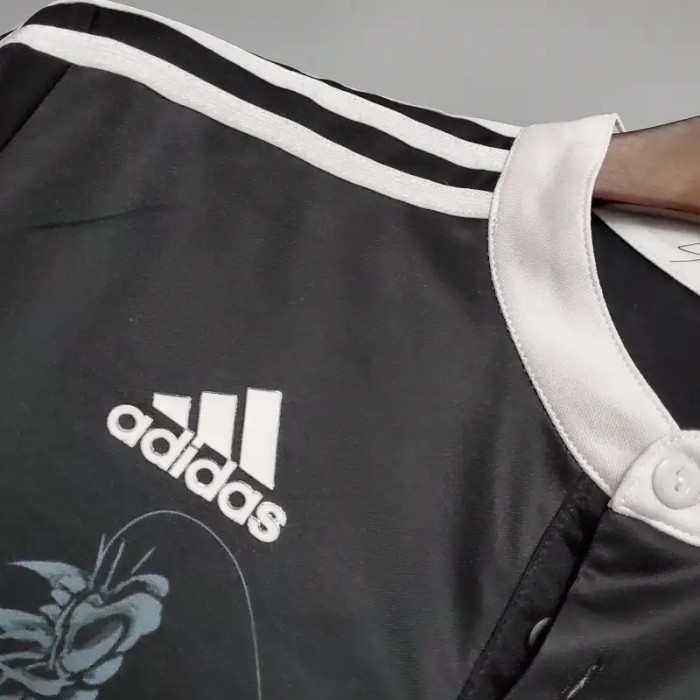 Long Sleeve Real Madrid 2014-15 Retro Third Soccer Jersey - Fan Version